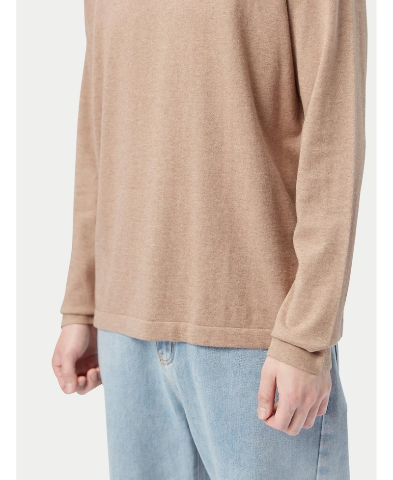 Gobi Cashmere Men's Crewneck Cotton Silk Cashmere Blend Sweater