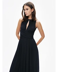 Nocturne Women's Maxi Dress with Belt Ties