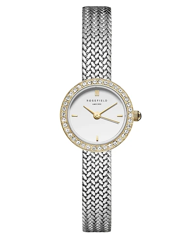 Rosefield Mini Small Edit Women's Two Tone Stainless Steel Bracelet Watch 20.4mm