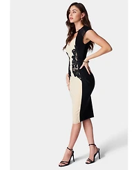 Bebe Women's Applique Pencil Dress