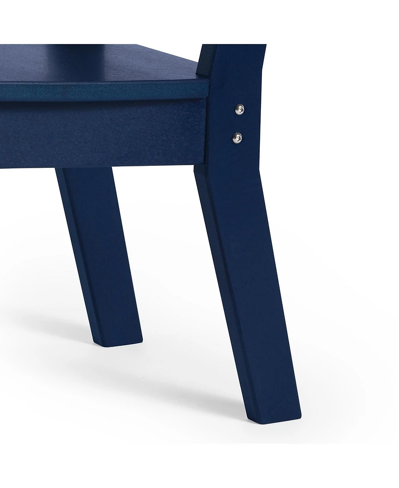 Outdoor Hdpe Kids Plastic Toddler Dining Chair (Set of Two)