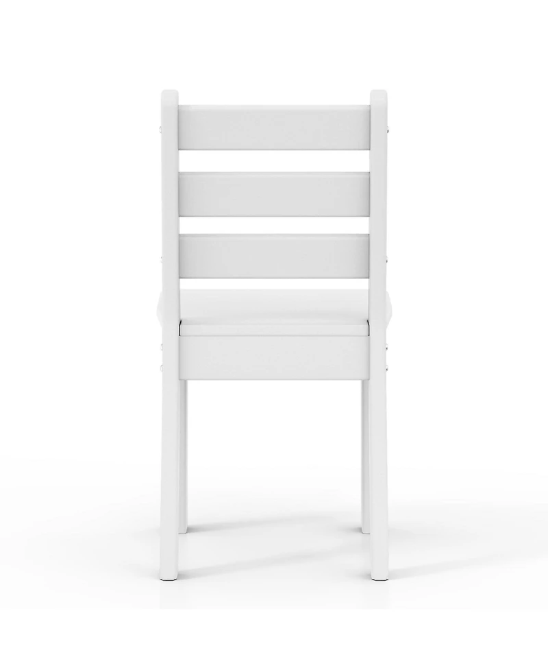 Outdoor Hdpe Kids Plastic Toddler Dining Chair (Set of Two)