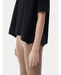 Gobi Cashmere Women's Box-Cut Cotton Silk Blend T-Shirt