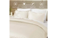 Superior Egyptian Cotton 850 Thread Count Solid Duvet Cover Set, King/California King