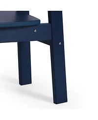 Outdoor Hdpe Kids Modern Plastic Toddler Dining Chairs (Set of Two)