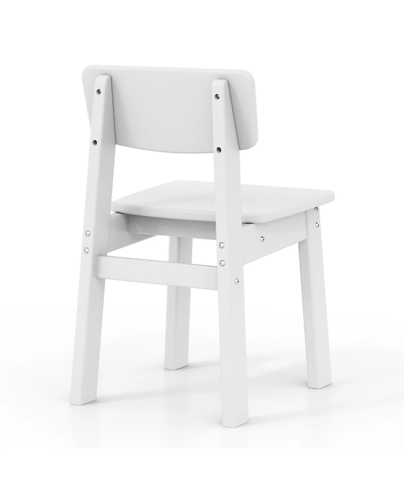 Outdoor Hdpe Kids Modern Plastic Toddler Dining Chairs (Set of Two)