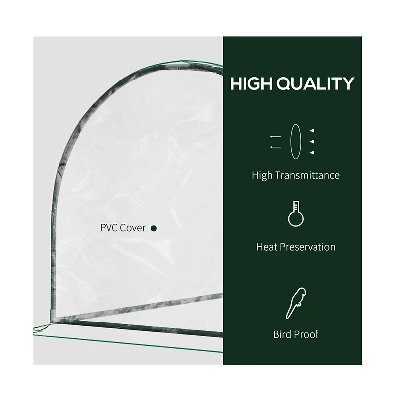 Mini Greenhouse with Pvc Cover, Ideal for Protecting Plants and Seedlings Indoors and Outdoors