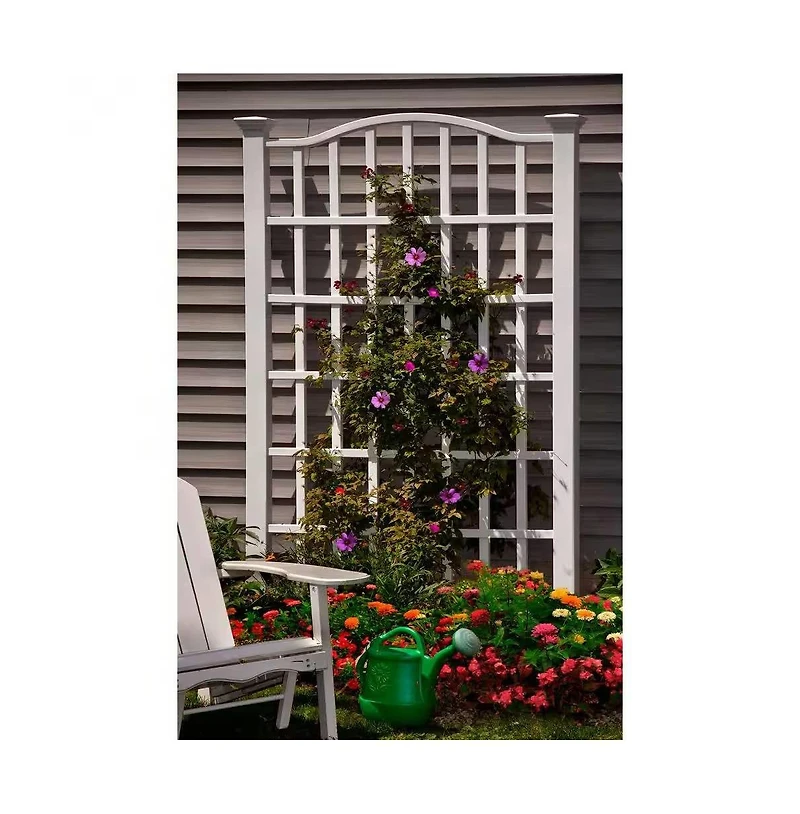 Outdoor Vinyl Garden Trellis Privacy Screen for Stylish Outdoor Privacy and Decor
