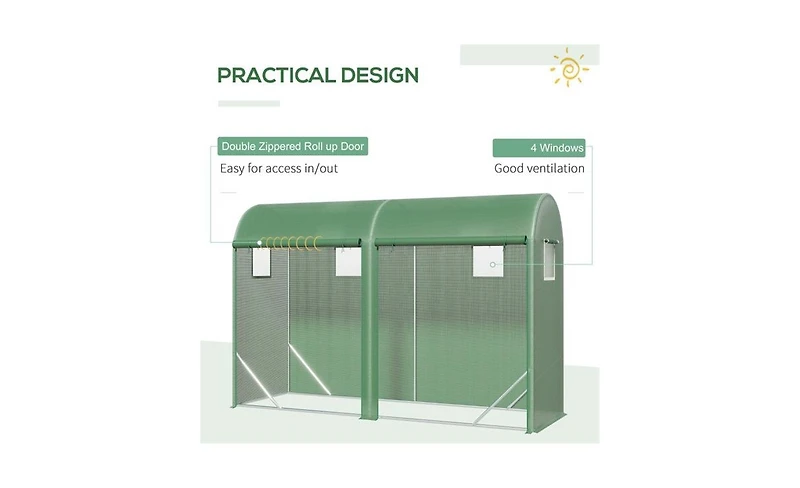 Walk-In Greenhouse for Gardening – Spacious Outdoor Plant Growing Space