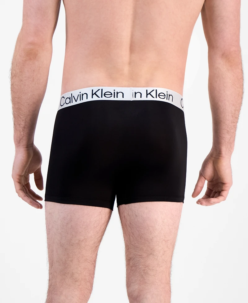 Calvin Klein Men's 3-Pk. Chromatic Brushed Micro Boxer Briefs