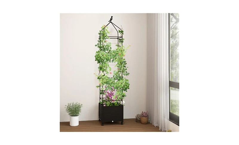 Outdoor Elevated Garden Bed Durable Raised Planter Box for Vegetables, Herbs, and Flowers