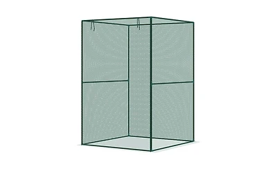 Walk-in Mini Greenhouse for Compact Gardening and Plant Protection