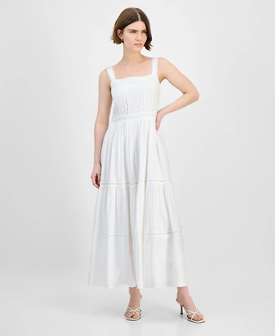 And Now This Women's Embroidered Cotton Maxi Dress, Exclusively at Macy's
