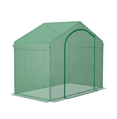 Mini Walk-In Greenhouse, Spacious Garden Structure for Easy Plant Care and Growth