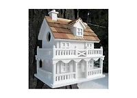 Cottage Style Wood Birdhouse with unpainted Nest Box Bird House