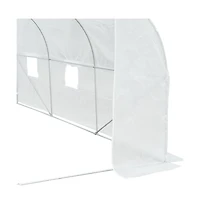 Outdoor Walk-In Tunnel Greenhouse Durable Gardening Shelter for Plants, Vegetables, and Flowers