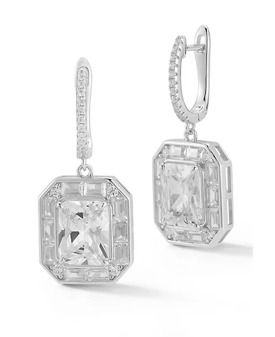 Rachel Zoe Sterling Silver Glitzy Charm Earrings