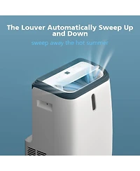 Cowsar 14000 Btu 4-in-1 Portable Ac, Cools 500sq.ft, <53dB, Quiet, Room/Office/Bedroom