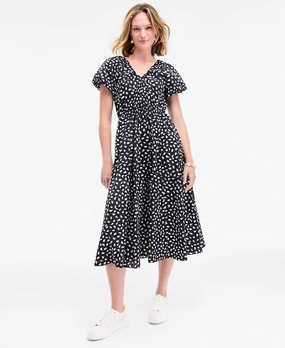 On 34th Women's Puff-Sleeve Midi Dress, Exclusively at Macy's
