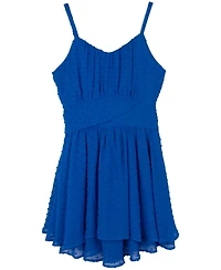 Rare Editions Big Girls Clip-Dot Romper