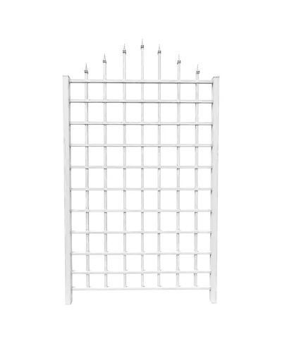 Wall-Mounted Trellis in Vinyl for Climbing Plants and Outdoor Decor