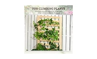 Space-Saving Wooden Planter Shelf with Storage Box