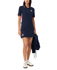 Lacoste Usa Women's Striped Panel Mini Skirt