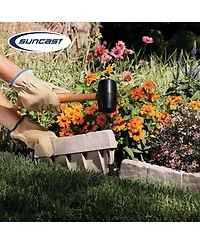 Suncast 10 Piece Landscape Design Border Decorative Rock Stone Edging (4 Pack)