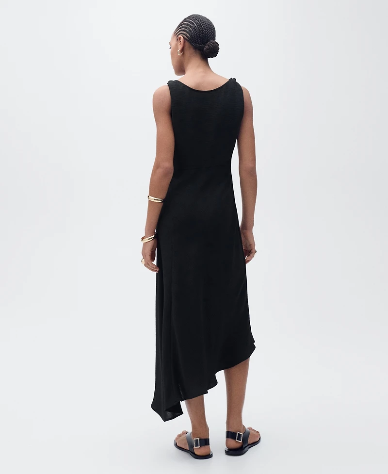 Mango Women's Long Asymmetric Dress