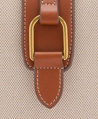 Mango Women's Contrasting Canvas Bucket Bag