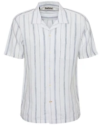 Barbour Men's Garnock Short Sleeve Striped Button-Front Camp Shirt