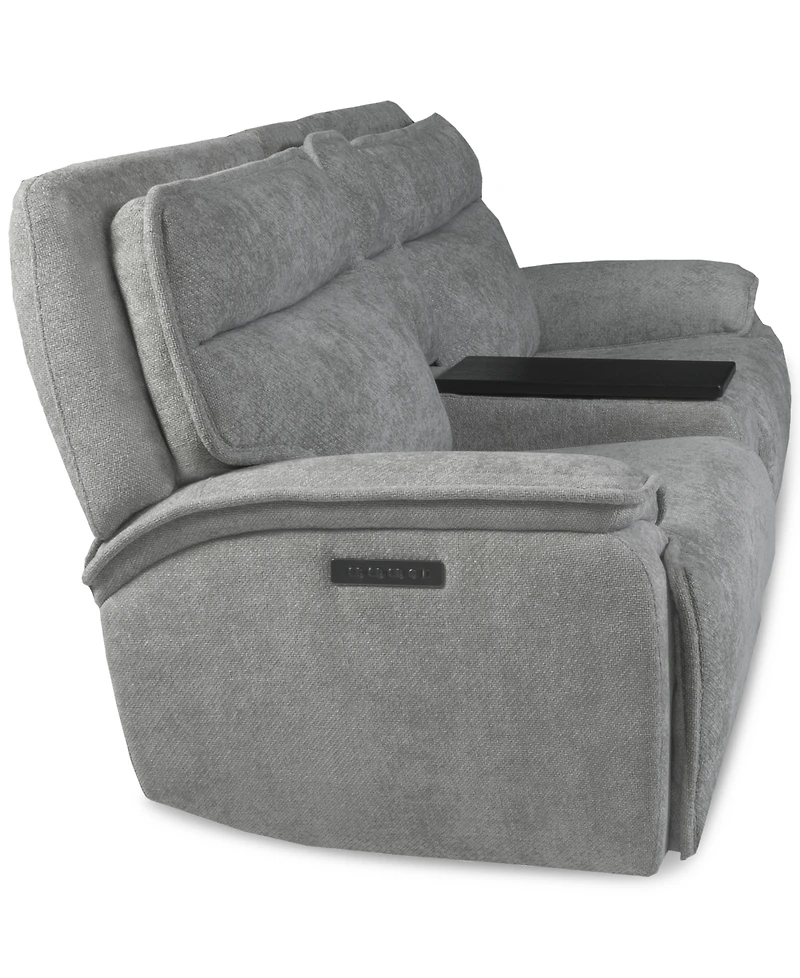Ozryn 3-Pc. Fabric Sofa with Console and 2 Power Motion Chairs, Exclusively at Macy's
