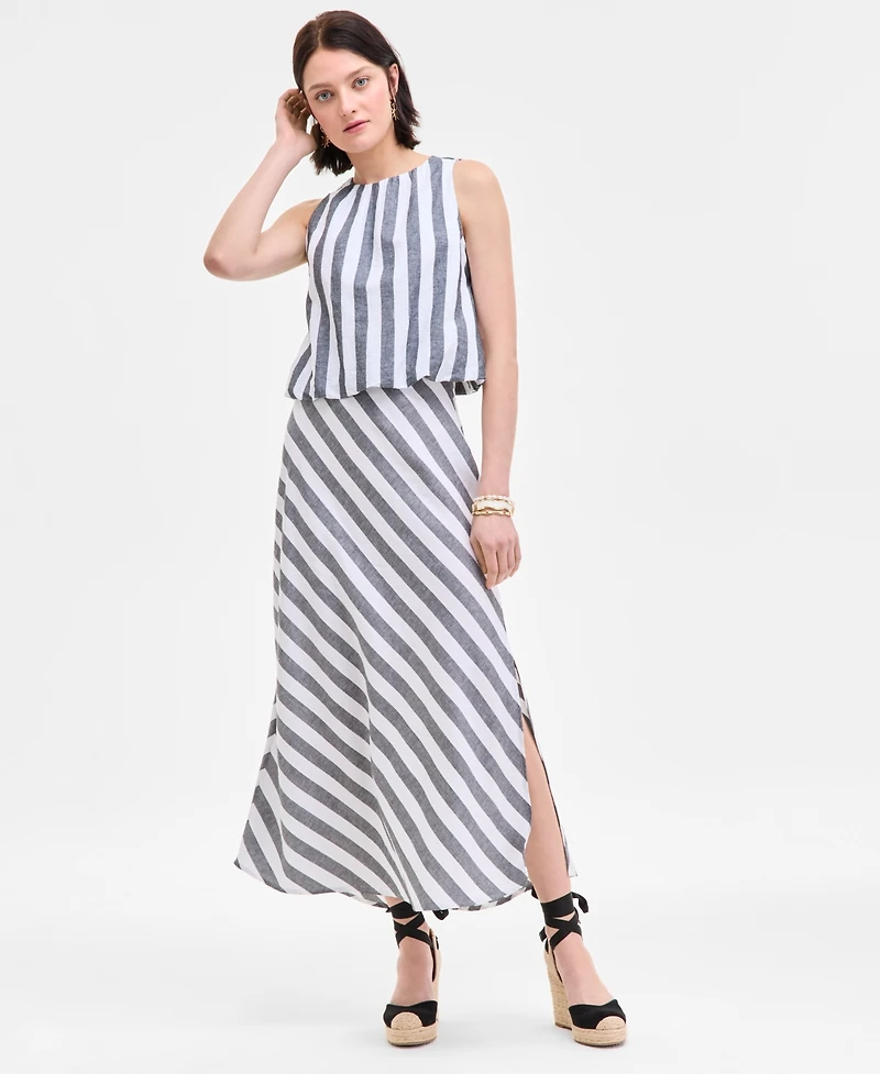 On 34th Women's Striped Maxi Skirt, Exclusively at Macy's