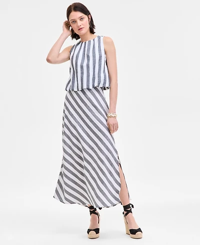 On 34th Women's Striped Maxi Skirt, Exclusively at Macy's