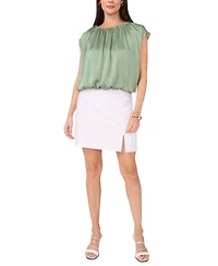Vince Camuto Women's Shirred Sleeveless Bubble Top