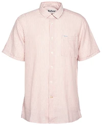 Barbour Men's Deerpark Linen Short Sleeve Striped Button-Front Shirt