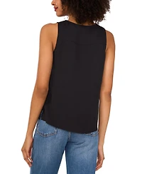 Vince Camuto Women's V-Neck Crossover Sleeveless Top