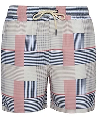 Barbour Men's Oakshore Patchwork 5" Swim Shorts