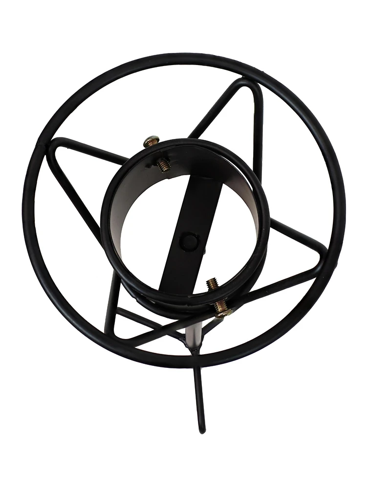 Outdoor In-Ground Steel Gazing Globe Stand - 24" - Black