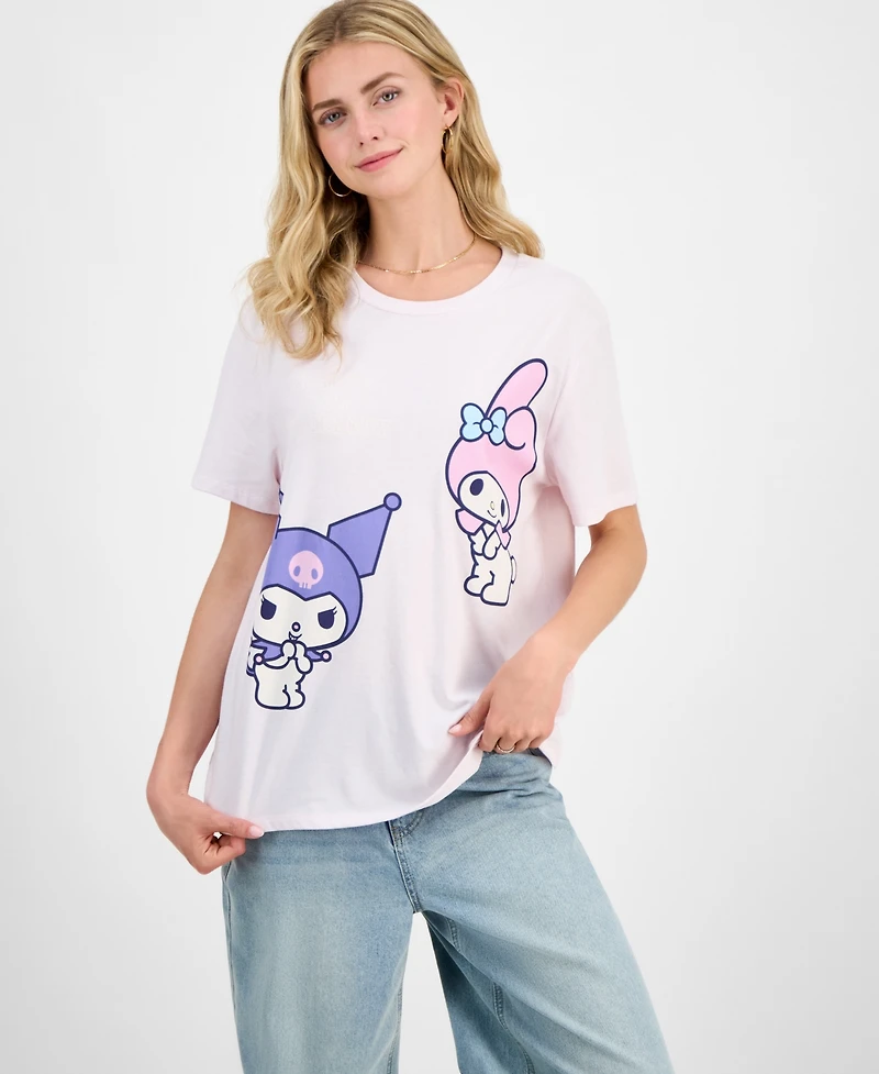 Love Tribe Juniors' Crewneck Short-Sleeve Graphic Print T-Shirt