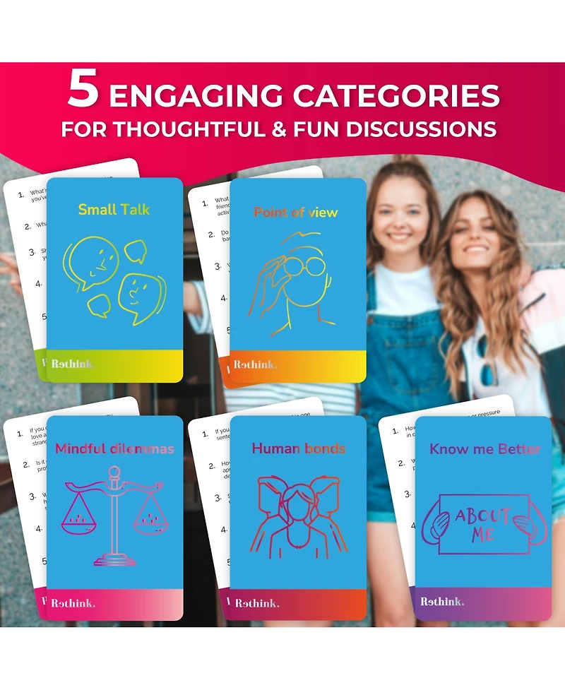 Quokka Conversation Cards Game - Universal Edition - 500 Questions - Share Thoughts