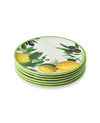 Certified International Limone Melamine 6-Pc. Salad Plates, Service For 6