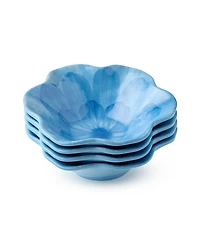 Certified International Wildflower 3-d Floral All-Purpose Bowls, Set of 4