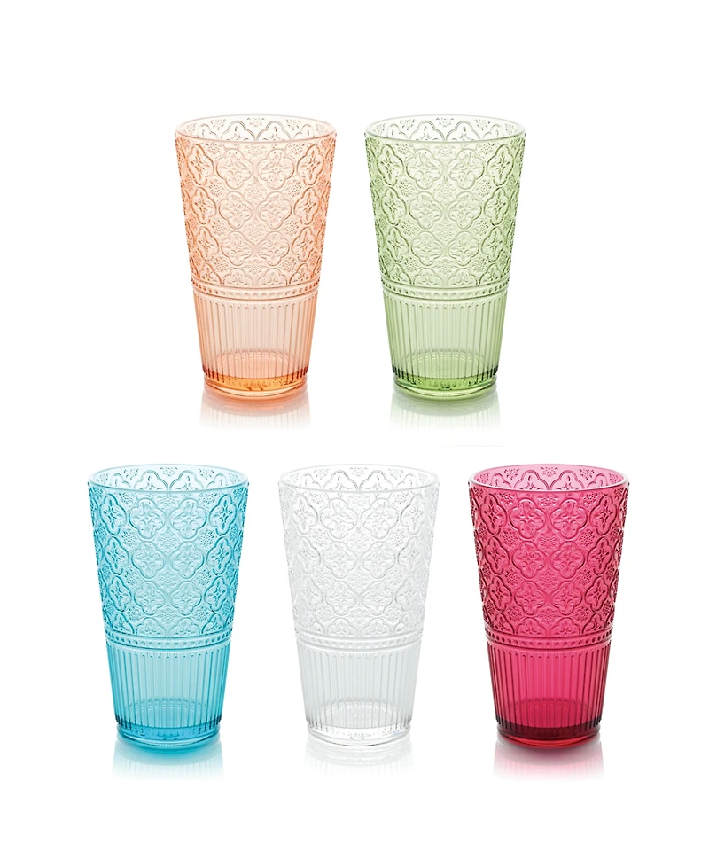 Certified International Victoria Acrylic Ice Tea Glasses