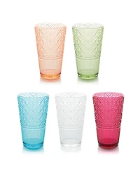 Certified International Victoria Acrylic Ice Tea Glasses
