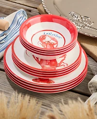Certified International Beach House Lobster Melamine 12-Pc. Dinnerware Set, Service For 4