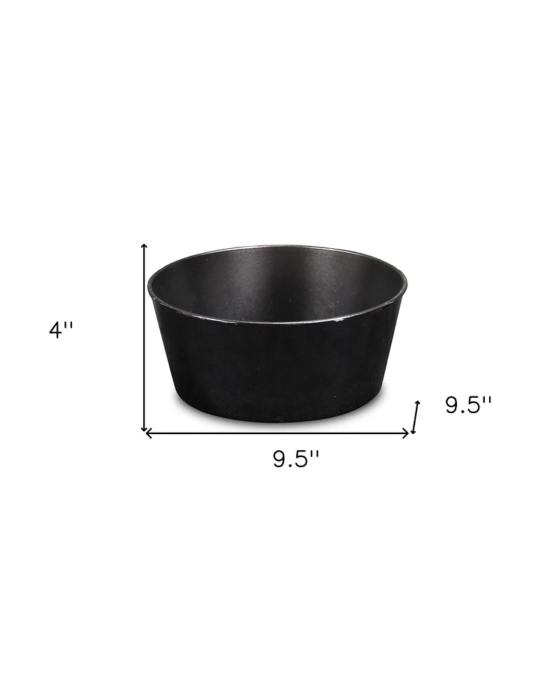 10" Red Recycled Plastic Indoor Outdoor Round Pot Planter