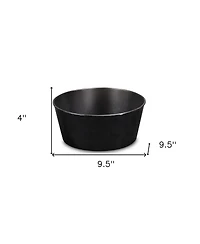 10" Red Recycled Plastic Indoor Outdoor Round Pot Planter