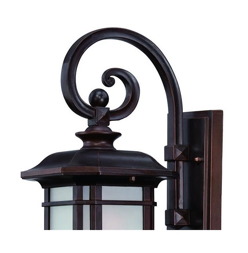 Frosted Linen Glass Lantern Wall Light for Entryway Hallway or Patio