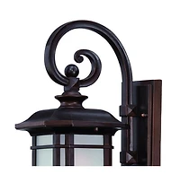 Frosted Linen Glass Lantern Wall Light for Entryway Hallway or Patio